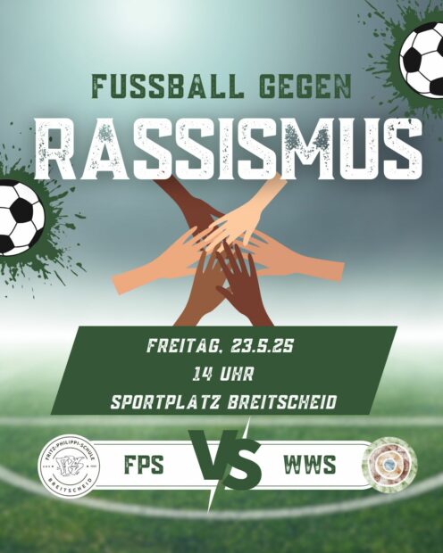Termin: 23.5.: Fußball gegen Rassismus
